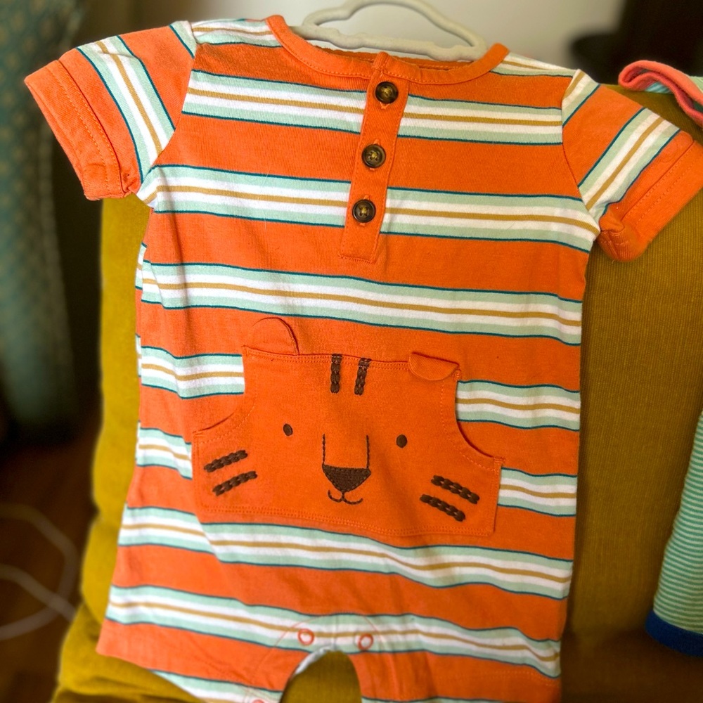Carters striped Tiger romper.